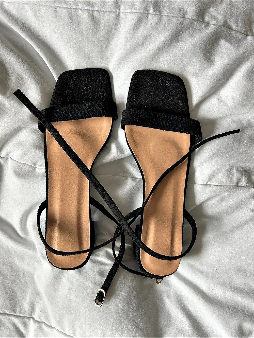 Black & Tan Strappy Sandals EU 40 Like New